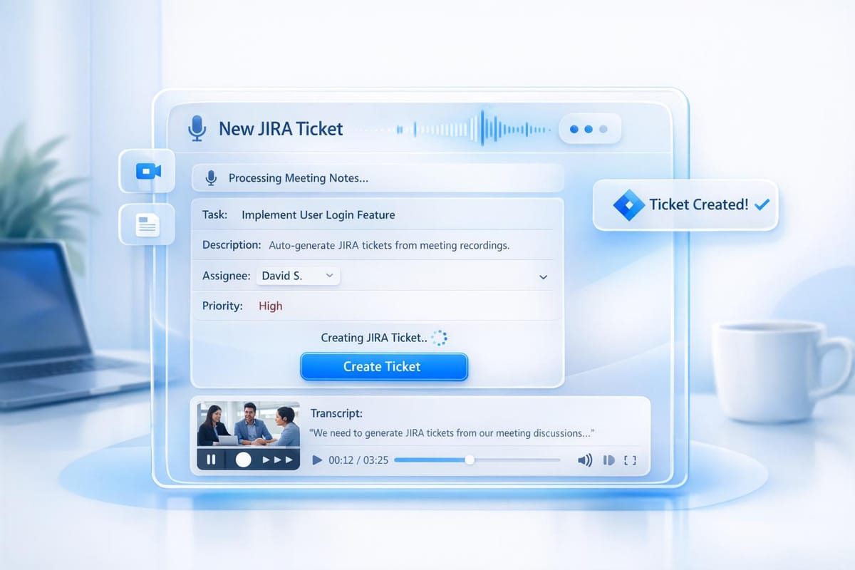 How to Generate JIRA Tickets from Meeting Recordings